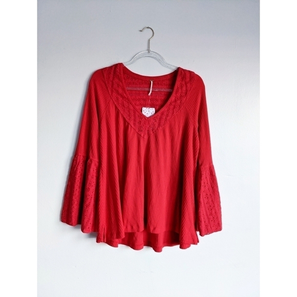 NWT Free People Parisian Night Vermilion Top - Picture 2 of 6